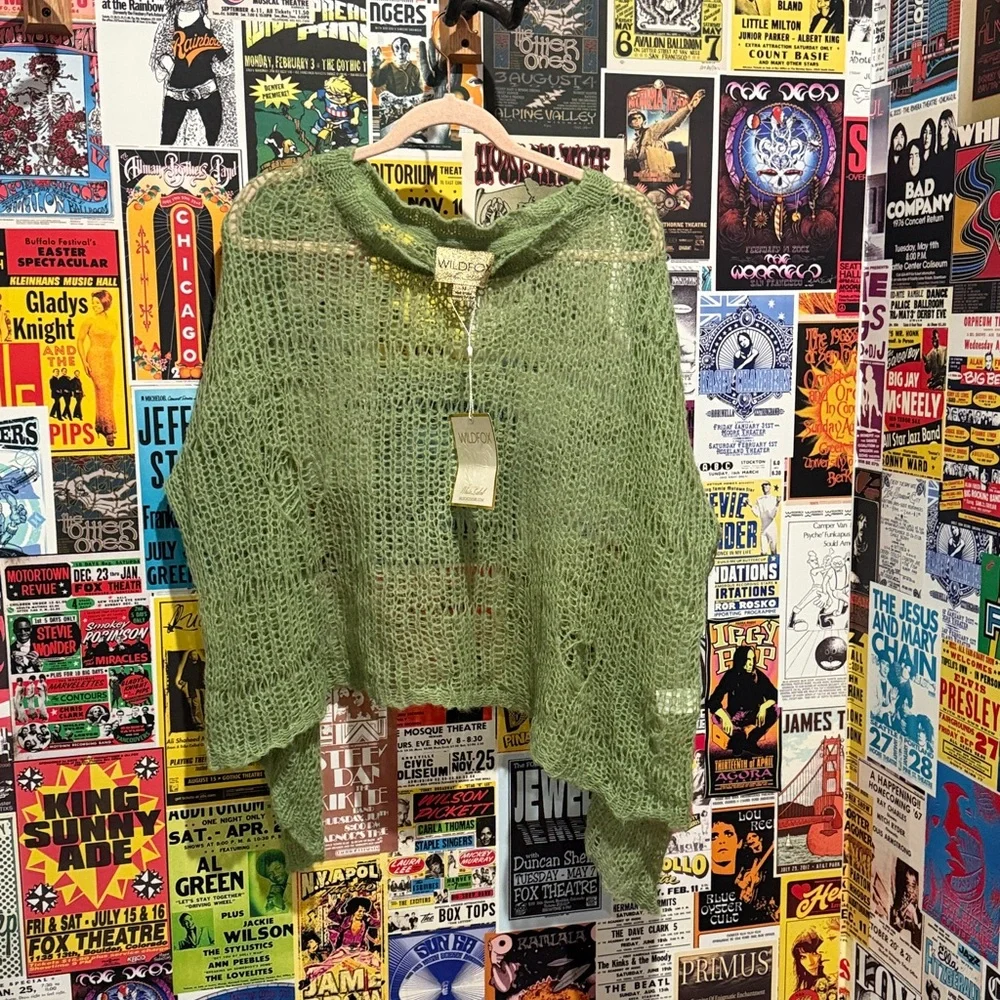 Wildfox Light Green Women's Sweater - Picture 3 of 4